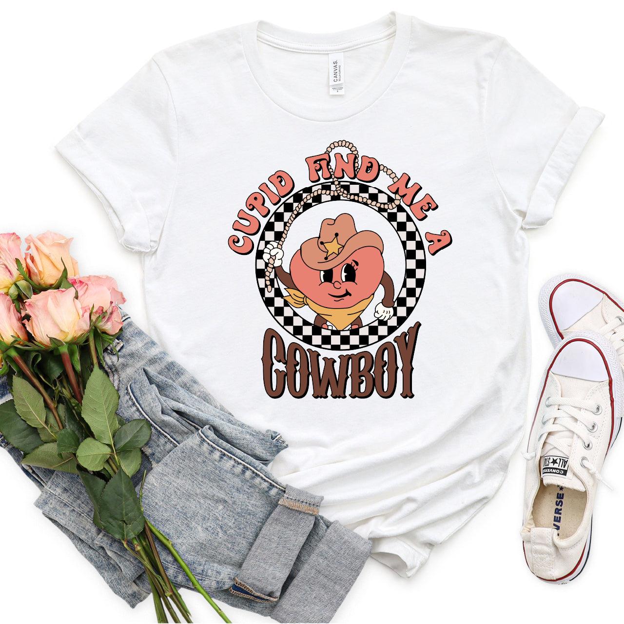 Cupid Find Me A Cowboy DTF Transfer Print, T-Shirt Transfer - Nashville Design House