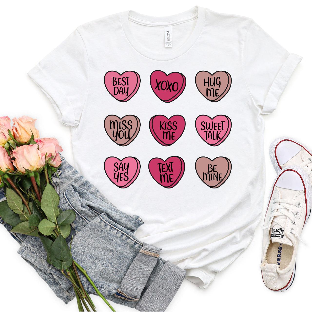 Valentine's Hearts DTF Transfer Print, T-Shirt Transfer - Nashville Design House