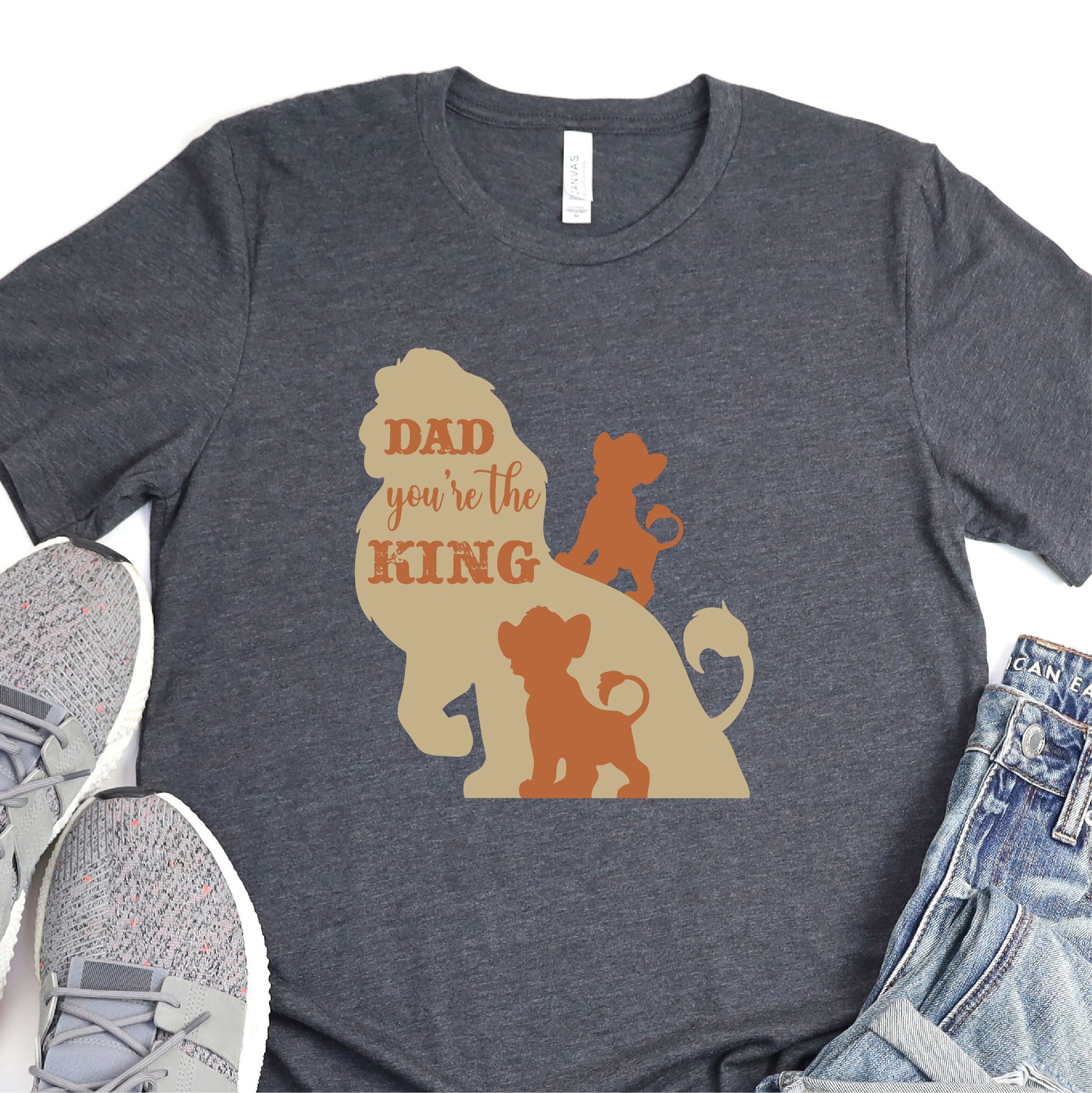 Dad You're The King - Father's Day Graphic T-Shirt - T-shirt T-Shirt For Dad Nashville Design House