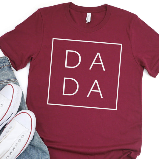 DA DA - Word Block - Hunting - Father's Day Graphic T-Shirt - T-shirt T-Shirt For Dad Nashville Design House