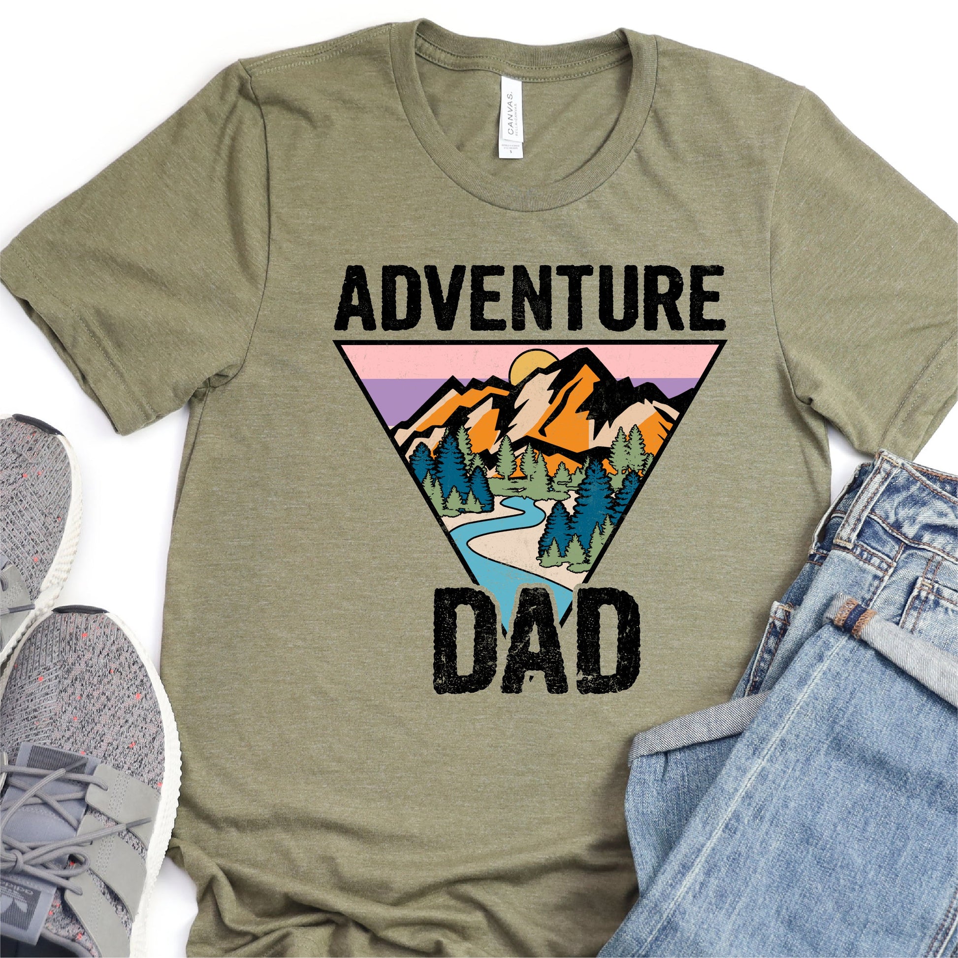 Adventire Dad - Father's Day Graphic T-Shirt - T-shirt T-Shirt For Dad Nashville Design House