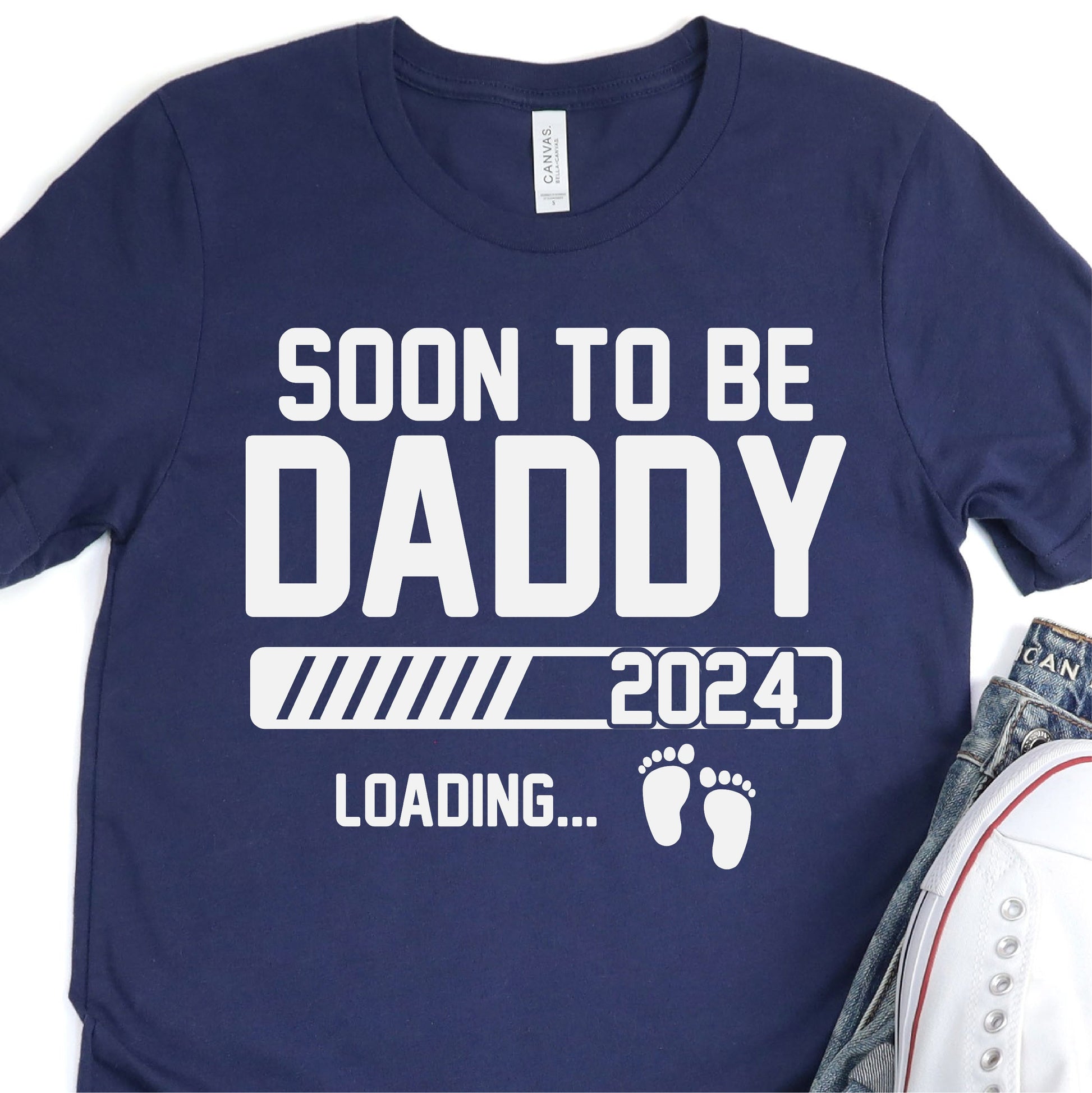 Soon To Be Daddy - 2024 Father To Be - Father's Day Graphic T-Shirt - T-shirt T-Shirt For Dad Nashville Design House