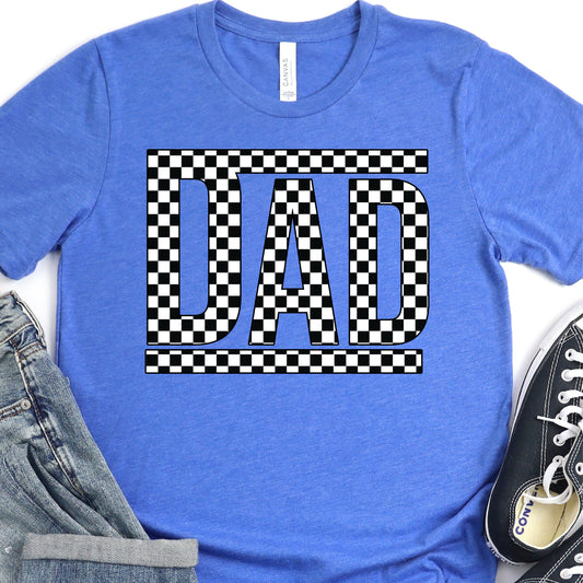 Checkerboard DAD - Father's Day Graphic T-Shirt - T-shirt T-Shirt For Dad Nashville Design House