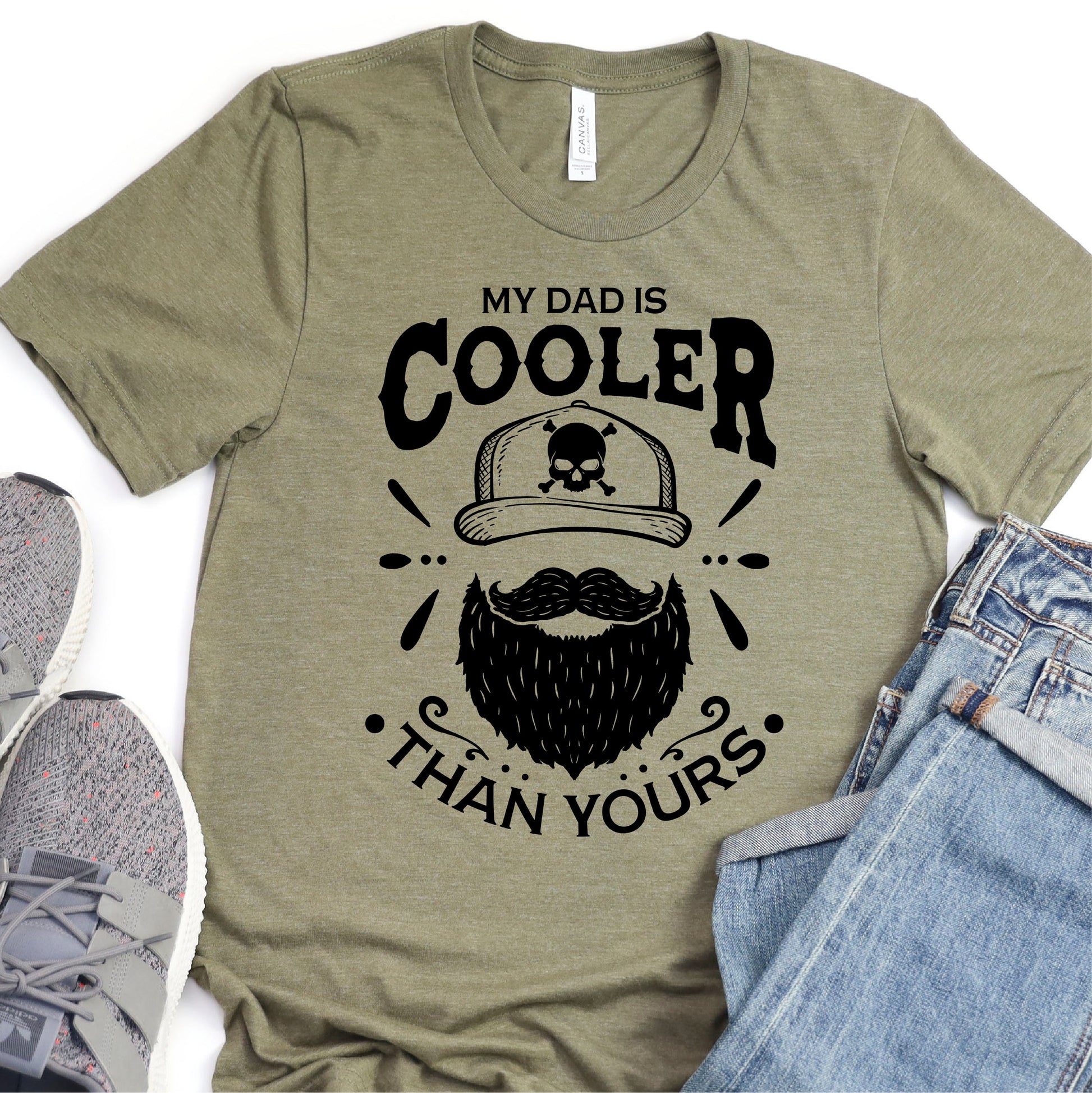 My Dad Is Cooler Than Yours - Father's Day Graphic T-Shirt - T-shirt T-Shirt For Dad Nashville Design House