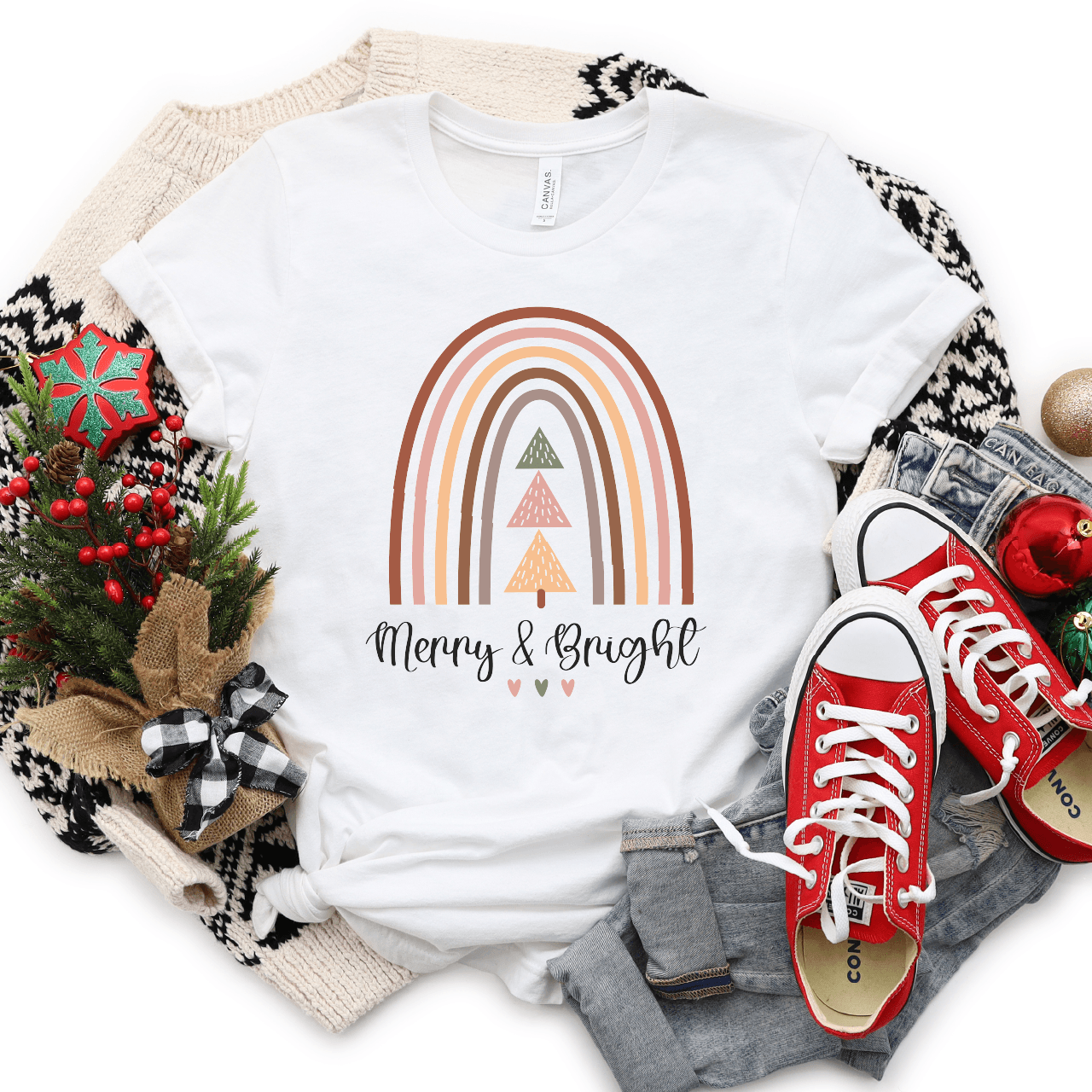 Merry & Bright DTF Transfer - Nashville Design House