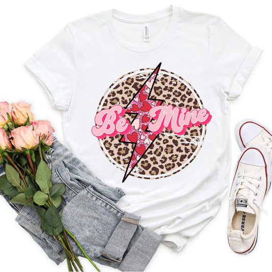 Be Mine Leopard DTF Transfer Print, T-Shirt Transfer - Nashville Design House