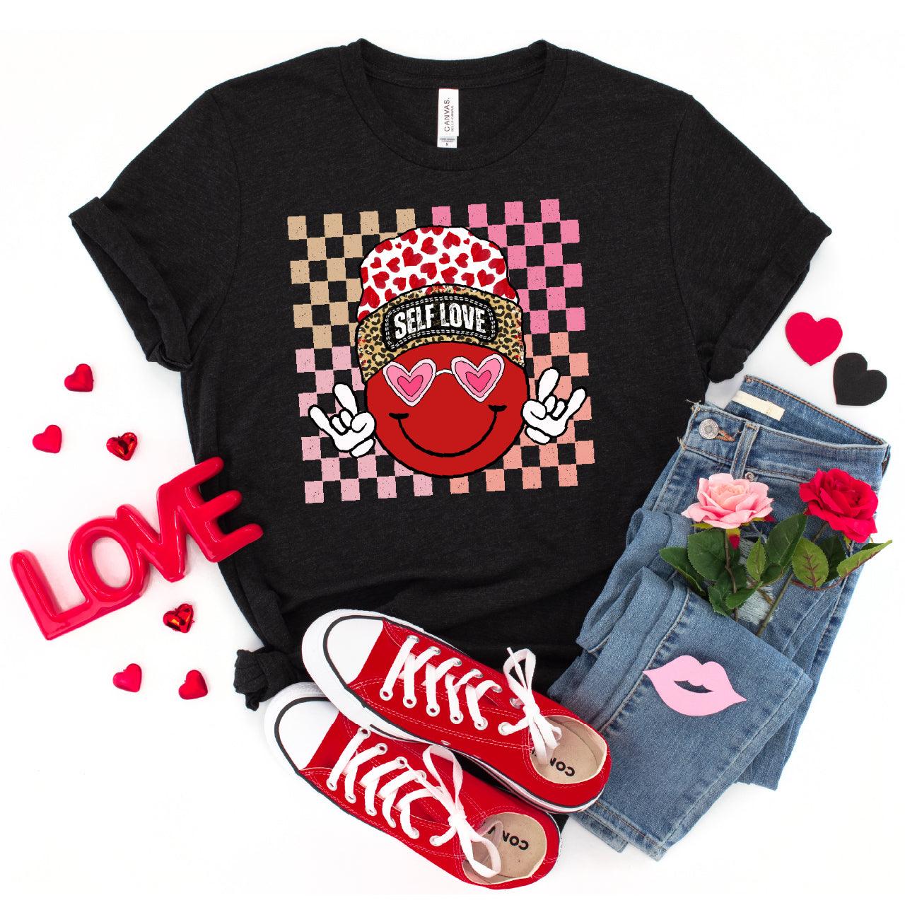 Self Love Vibes Valentine DTF Transfer Print, T-Shirt Transfer - Nashville Design House