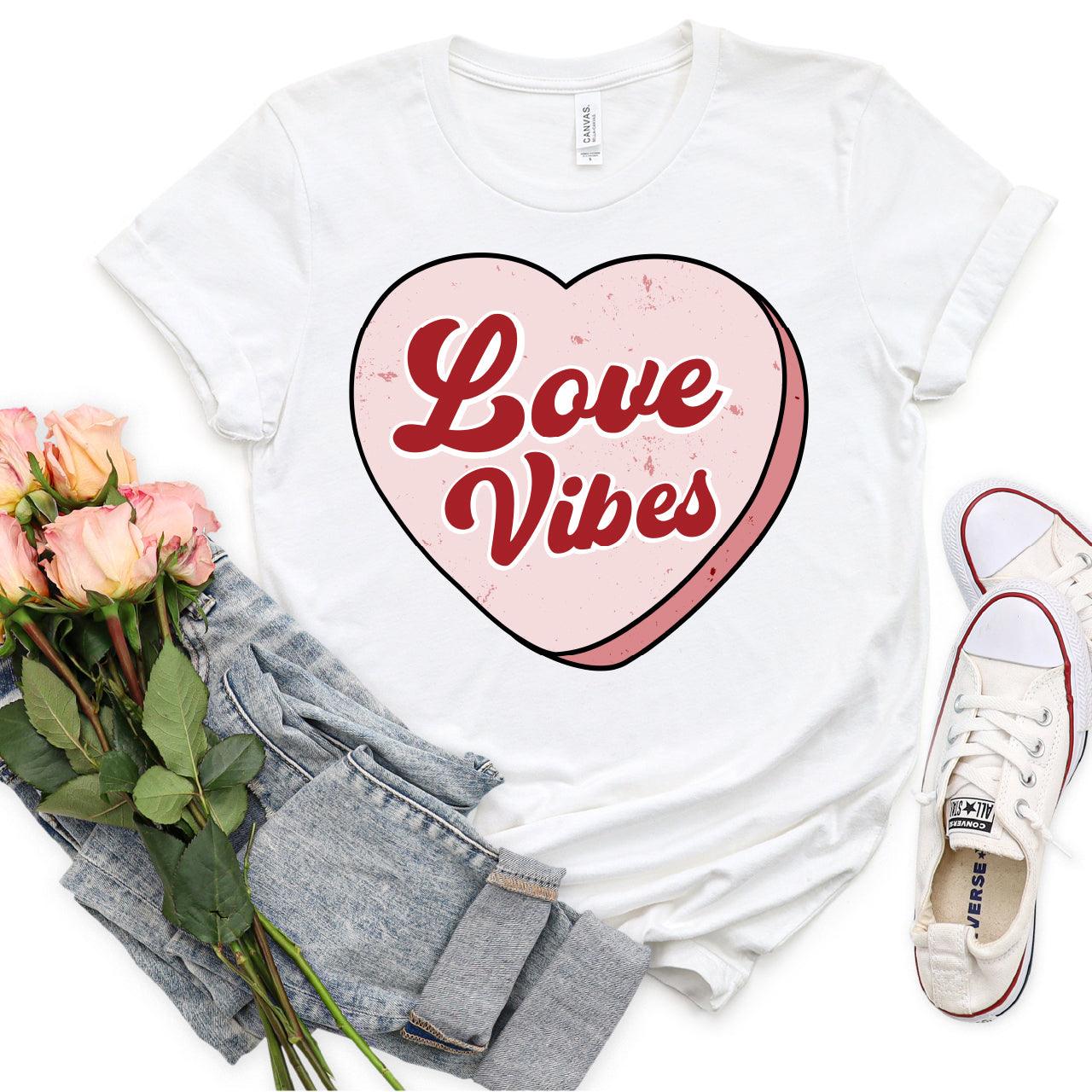 Love Vibes DTF Transfer Print, T-Shirt Transfer - Nashville Design House