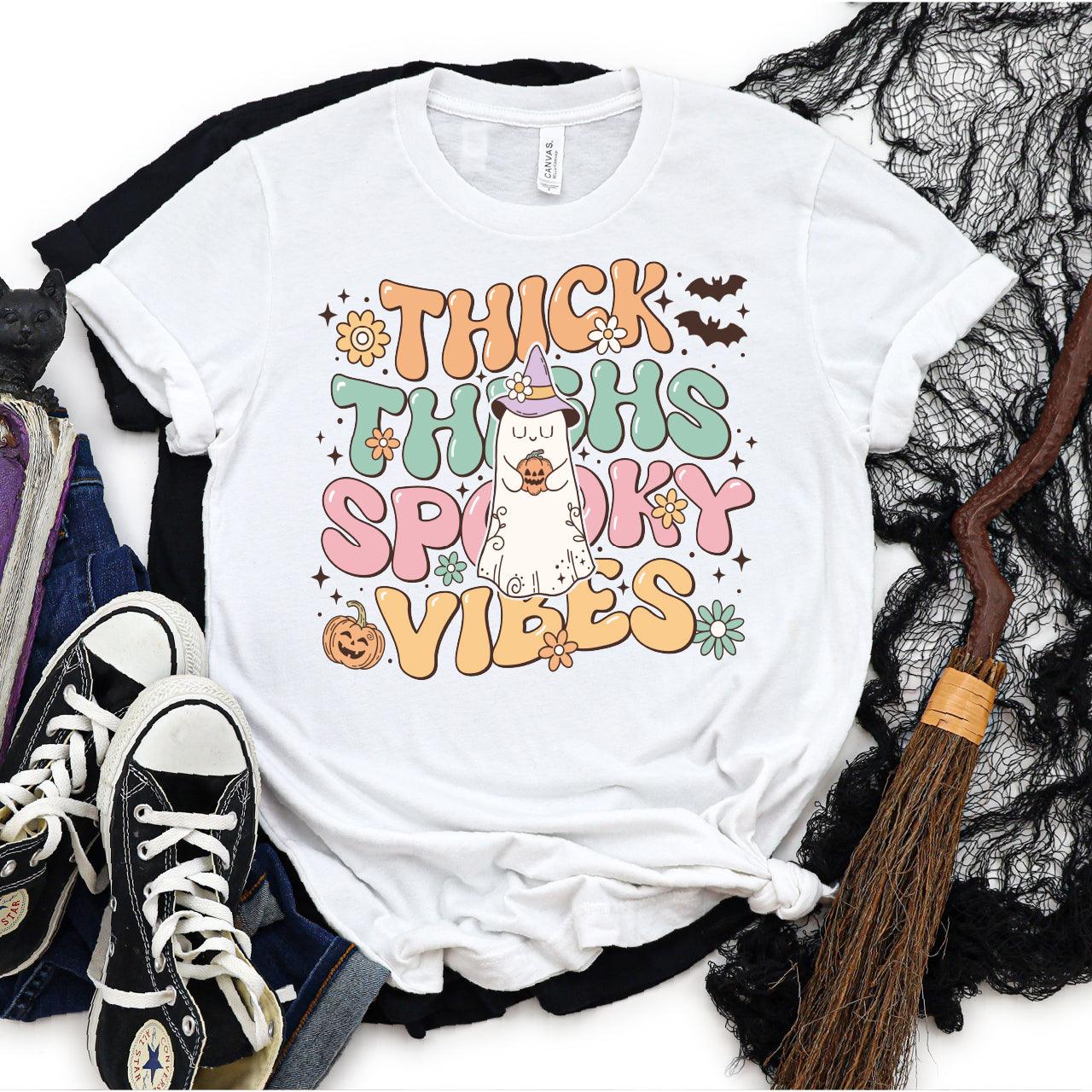 Thick Thighs Spooky Vibes DTF Transfer - Nashville Design House