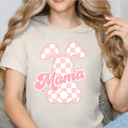 Cute Easter Bunny Mama + Mini DTF Transfer for T-shirts - Easter DTF Transfer - Nashville Design House