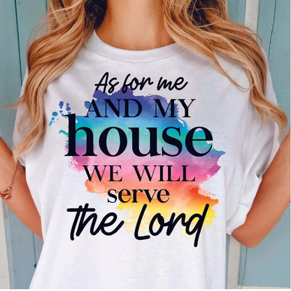 As For Me And My House We Will Serve The Lord DTF Transfer - Nashville Design House