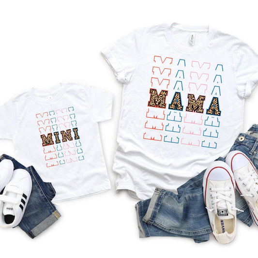 Leopard Mama + Mini DTF Transfer - Nashville Design House