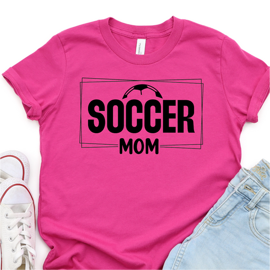 Soccer Mom - Soccer Ball - Black Print - Soccer Graphic Tshirt - Soccer T-shirt Tshirt