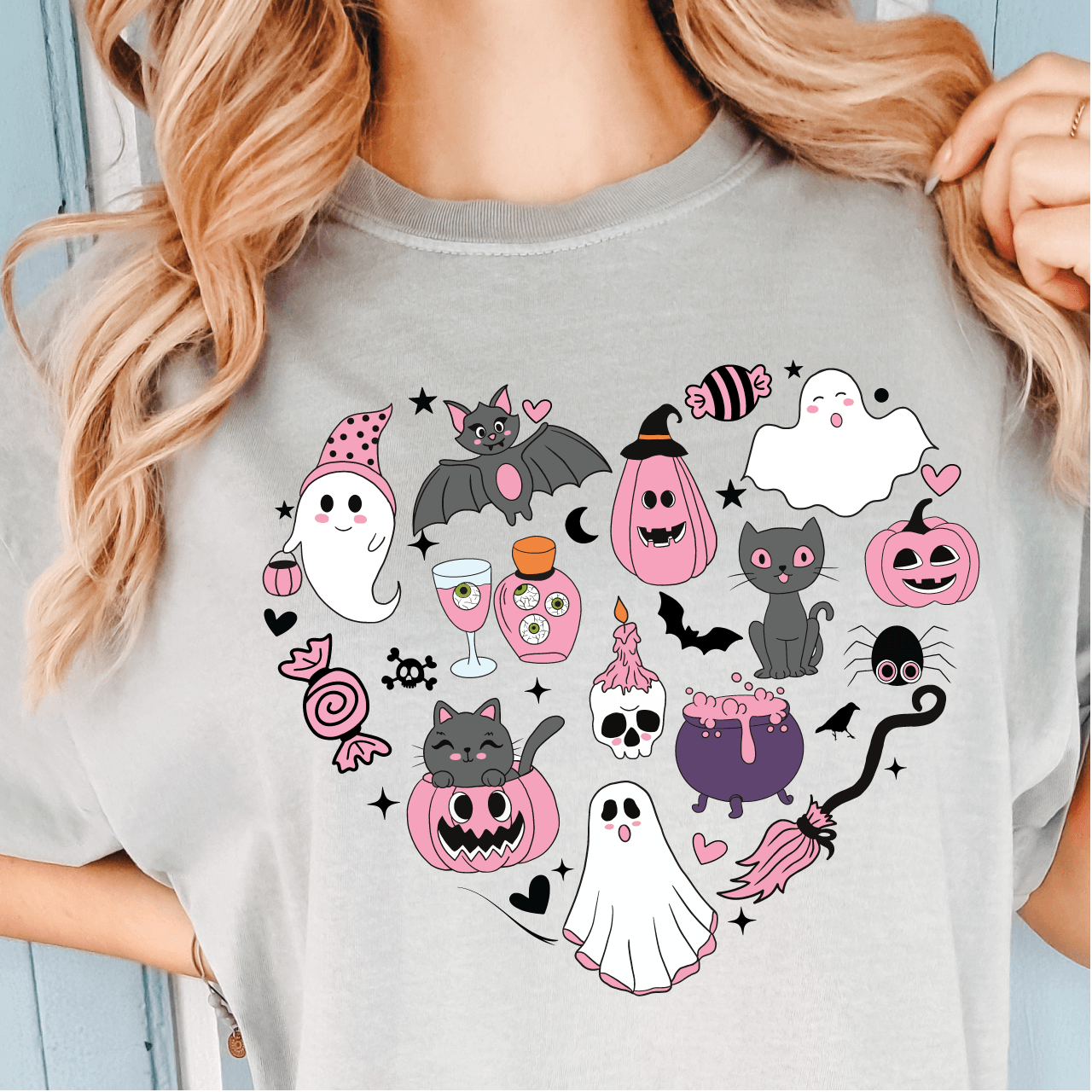 Pink Halloween Heart DTF Transfer - Nashville Design House