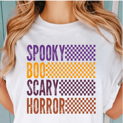 Spooky Boo Scary Horror DTF Transfer - Nashville Design House