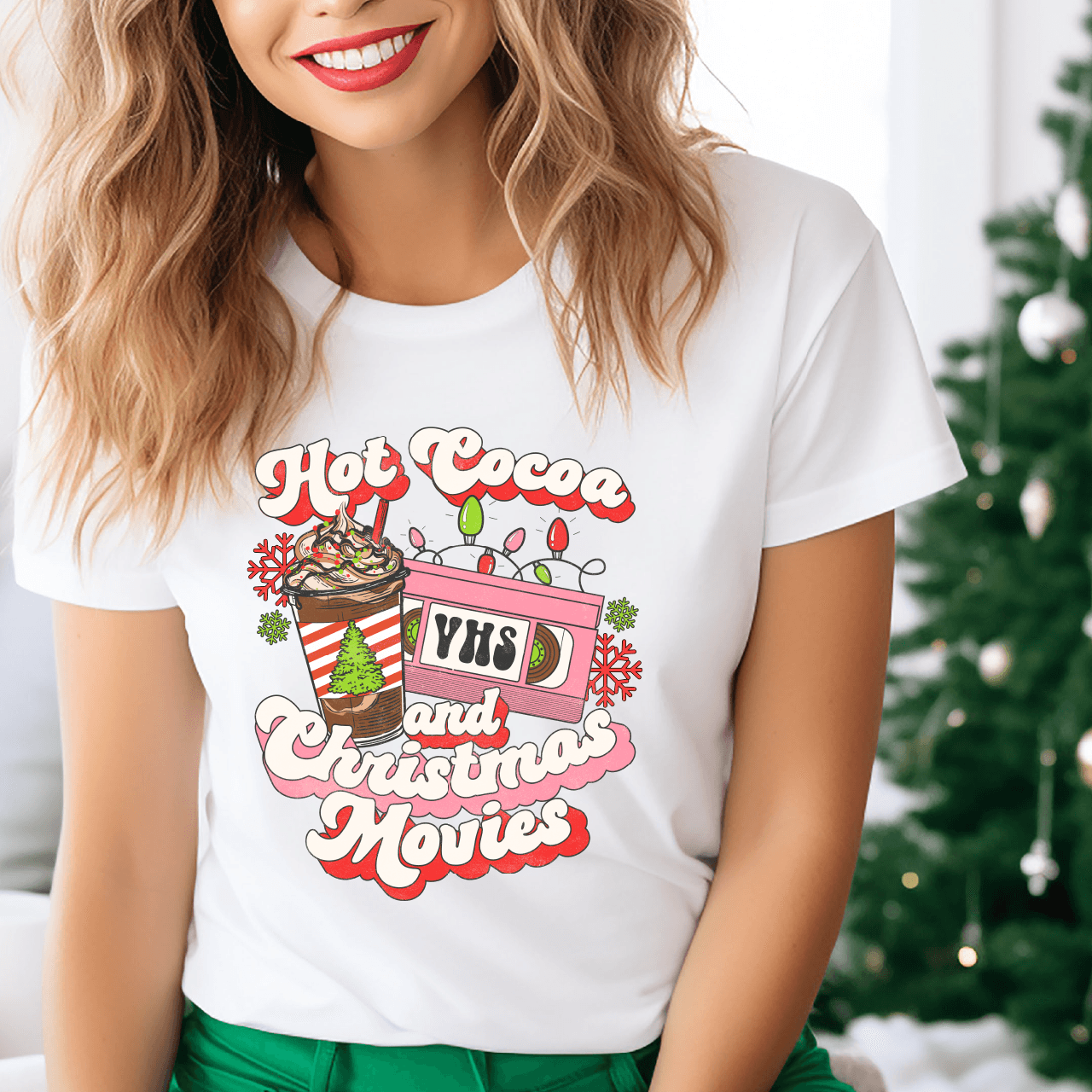 Hot Cocoa & Christmas Movies DTF Transfer - Nashville Design House
