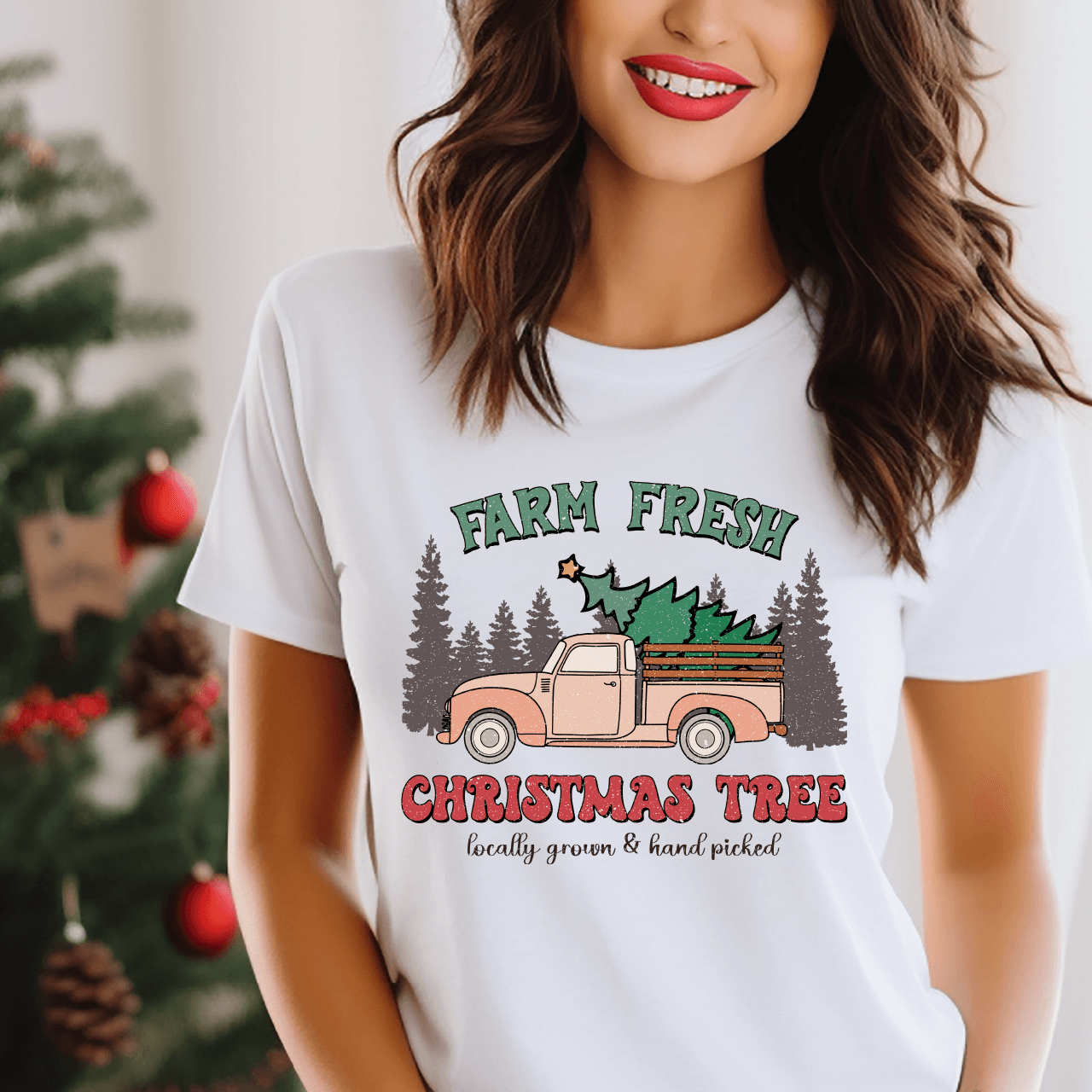 Farm Fresh Christmas Trees DTF Transfer - Nashville Design House