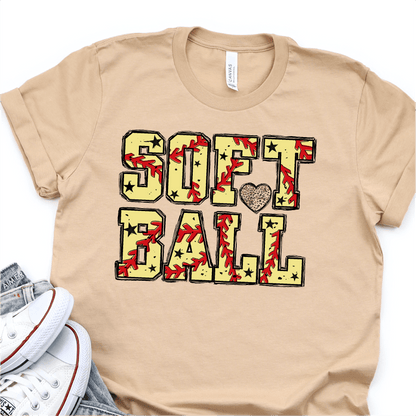 Leopard Softball - Softball DTF Transfer - Nashville Design House