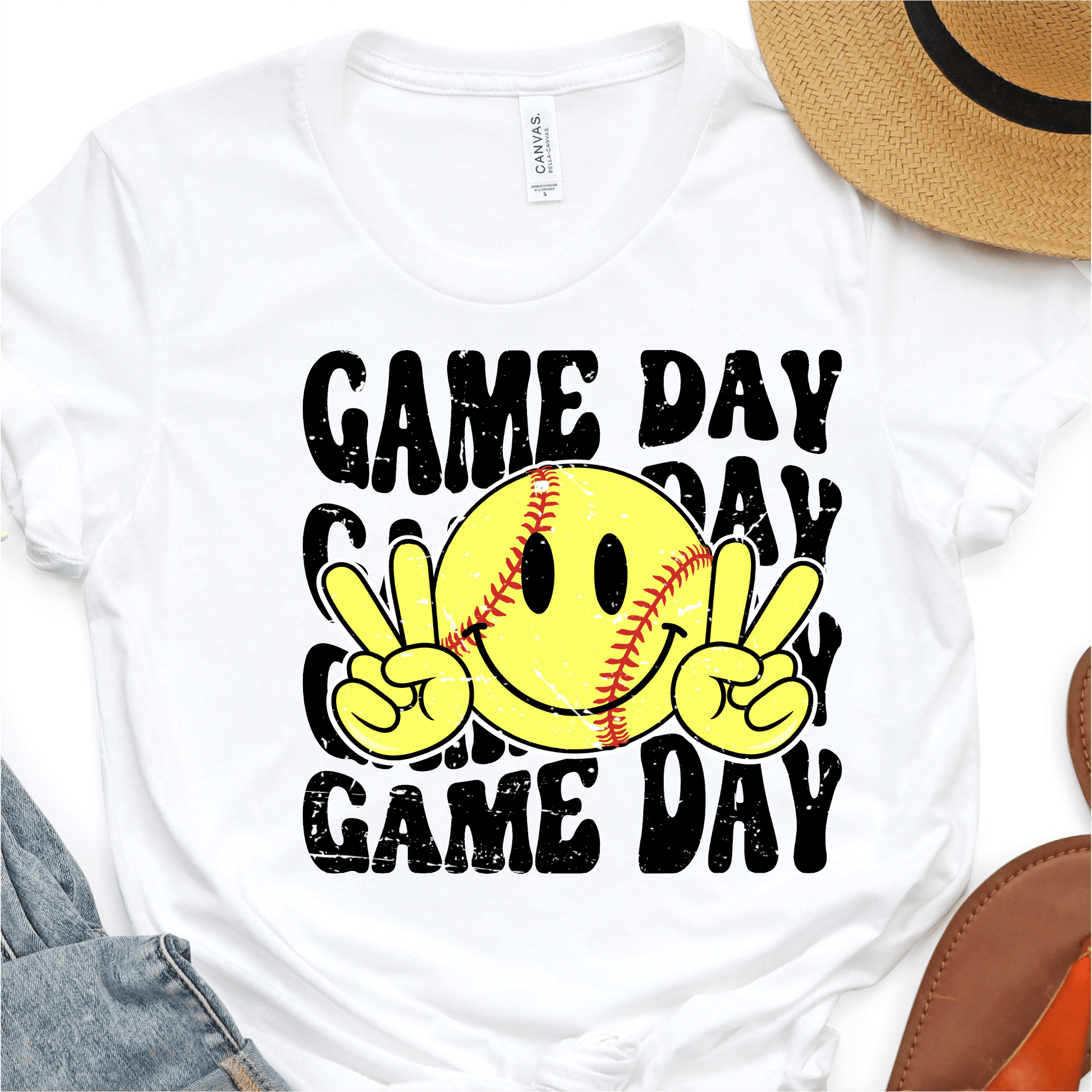 Retro Softball Game Day - Softball DTF Transfer - Nashville Design House