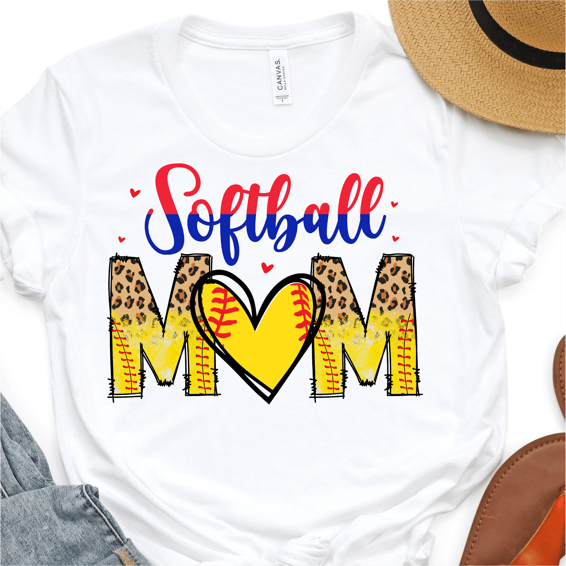 Softball Mom - Softball DTF Transfer - Nashville Design House