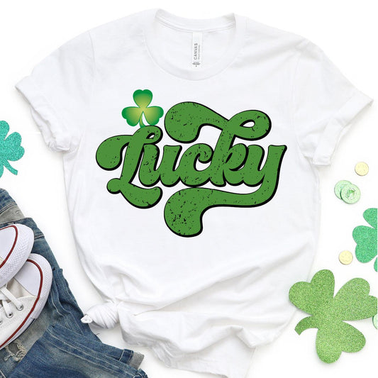 Retro Lucky DTF T-Shirt Transfer - Nashville Design House