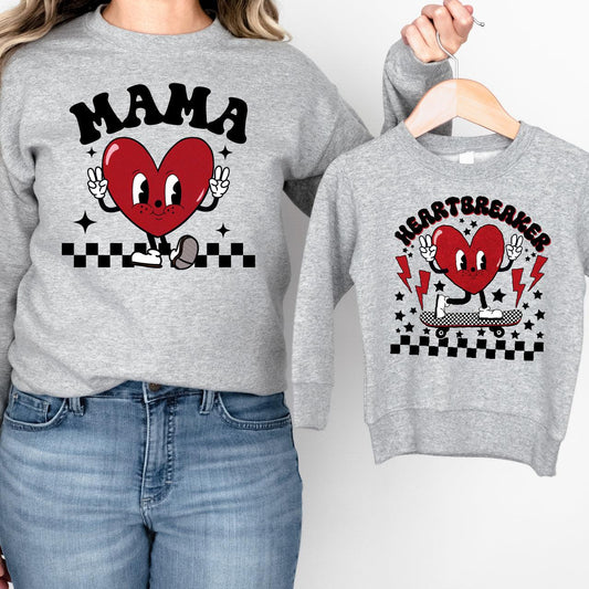 Heartbreaker Mama + Son DTF Valentine Transfer for T-shirts - Nashville Design House
