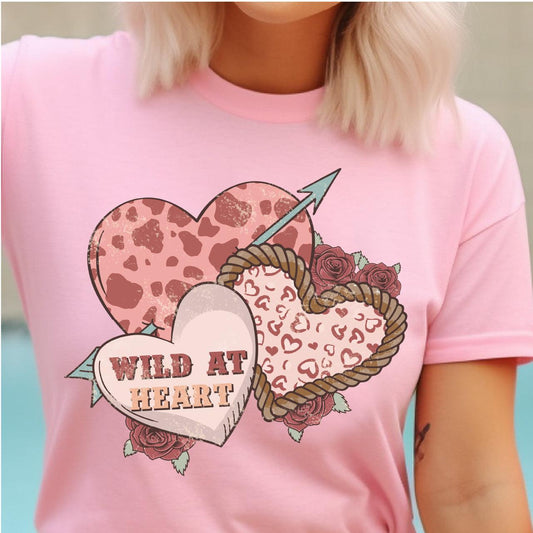 Wild At Heart DTF Transfer Print, T-Shirt Transfer - Nashville Design House