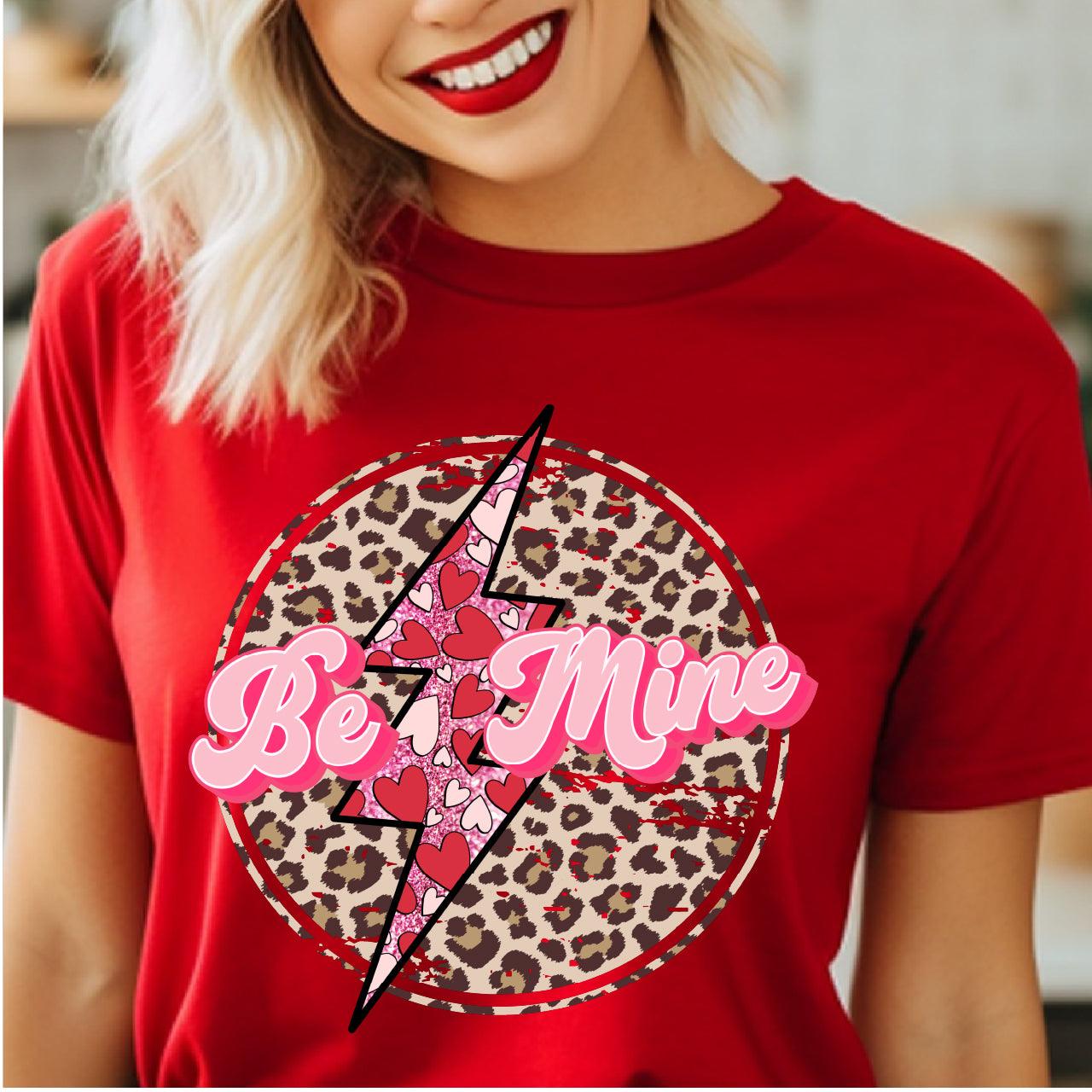 Be Mine Leopard DTF Transfer Print, T-Shirt Transfer - Nashville Design House