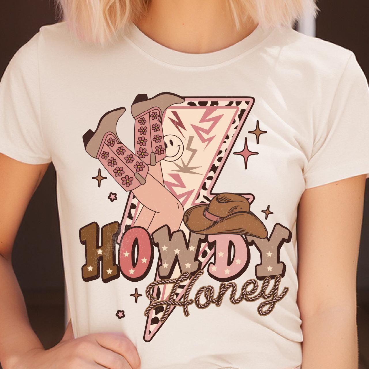 Howdy Honey DTF Transfer Print, T-Shirt Transfer - Nashville Design House