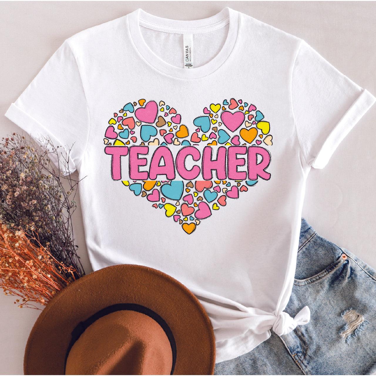 Teacher Heart DTF Transfer - Nashville Design House