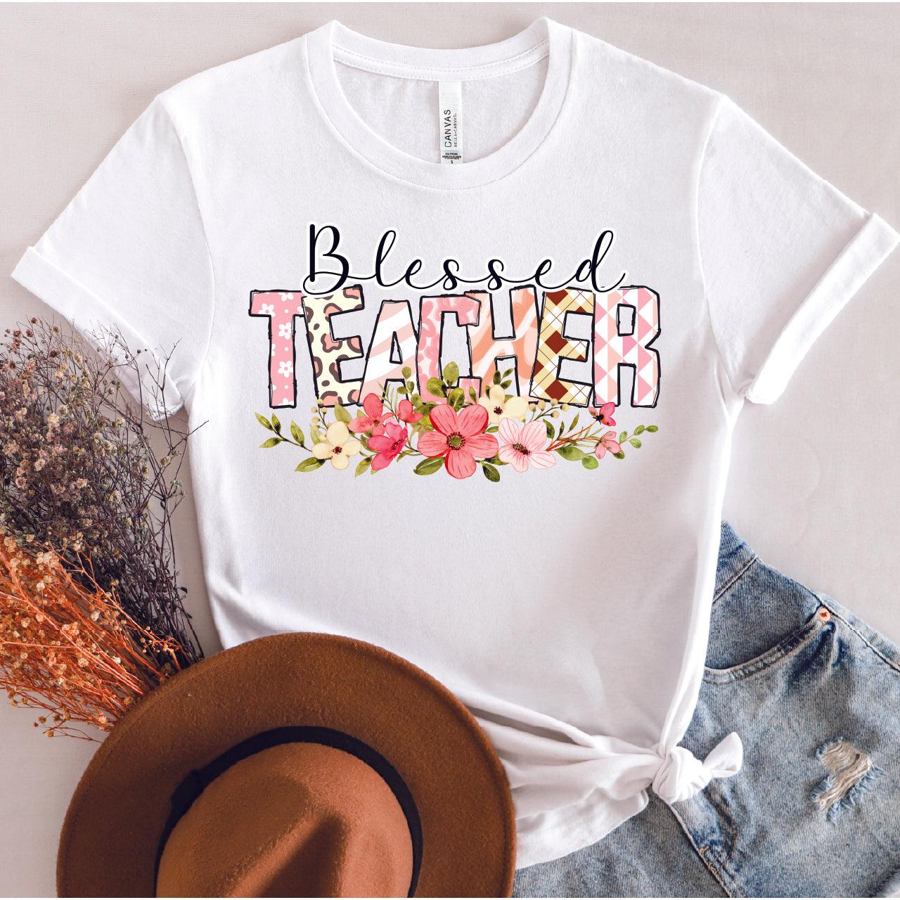 Blessed Teacher DTF Transfer - Nashville Design House