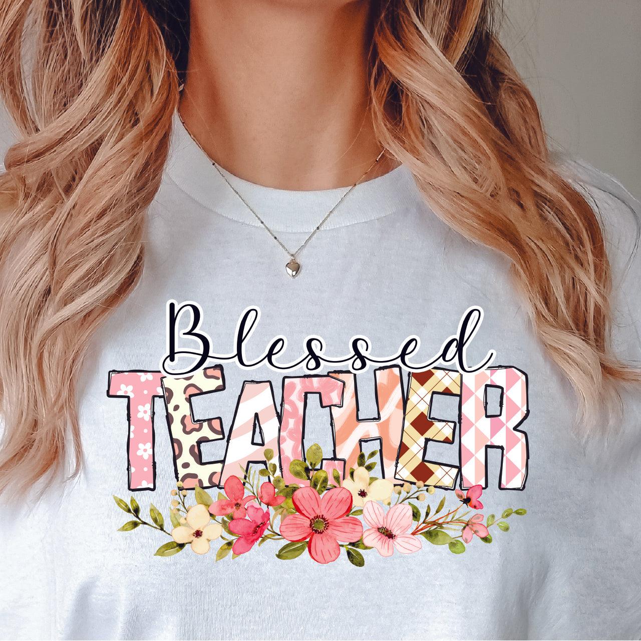 Blessed Teacher DTF Transfer - Nashville Design House