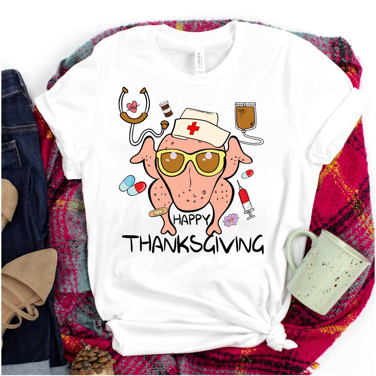 Happy Thanksgiving Nurse DTF Transfer - Nashville Design House