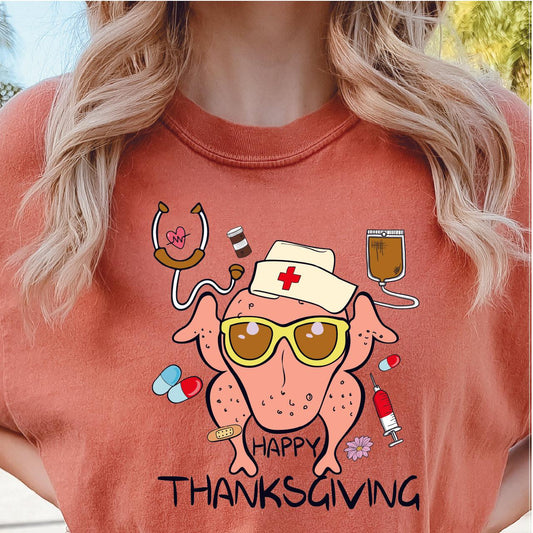 Happy Thanksgiving Nurse DTF Transfer - Nashville Design House