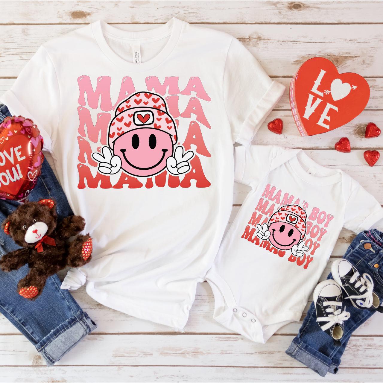 Mama + Mama's Boy DTF Valentine Transfer for T-shirts - Nashville Design House
