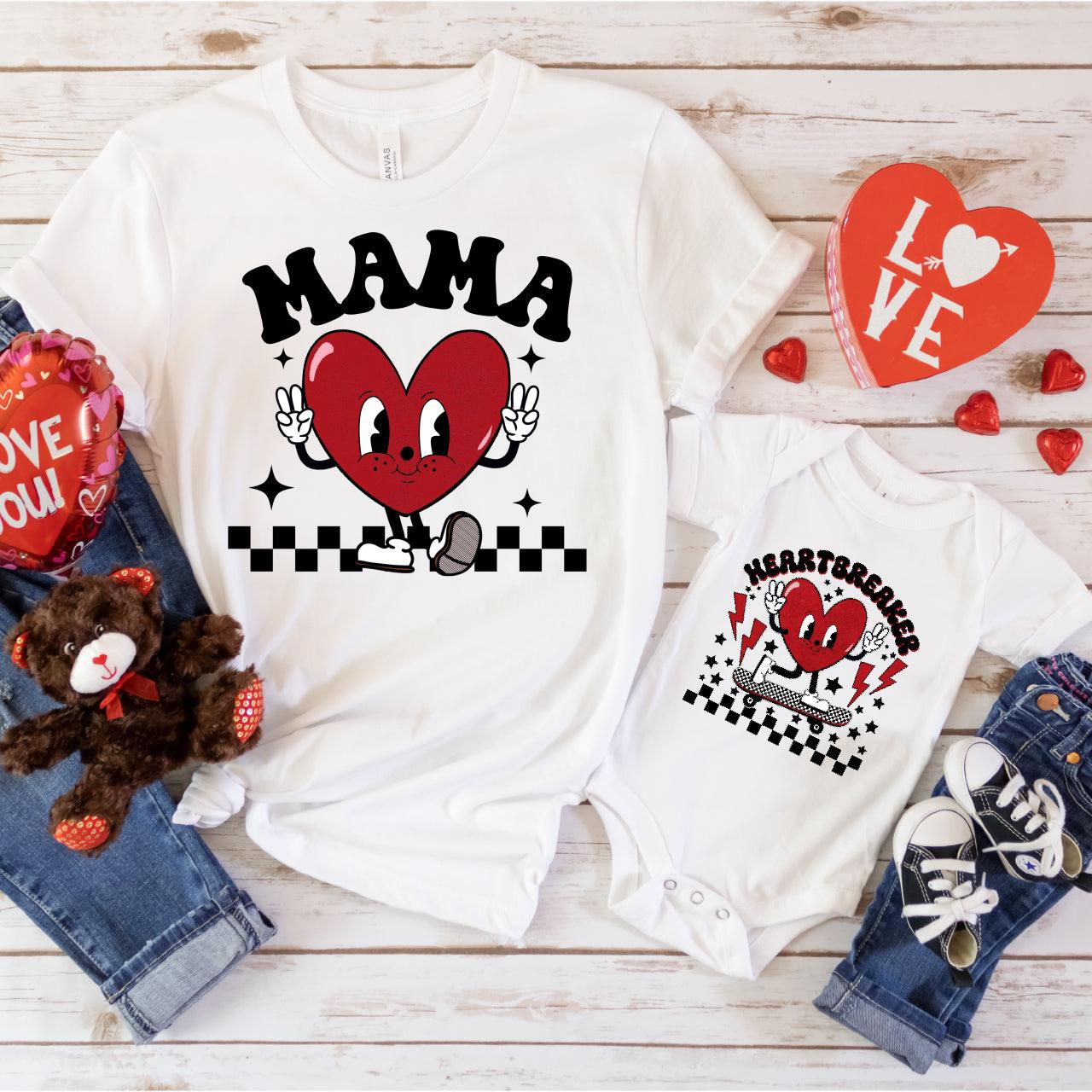 Heartbreaker Mama + Son DTF Valentine Transfer for T-shirts - Nashville Design House
